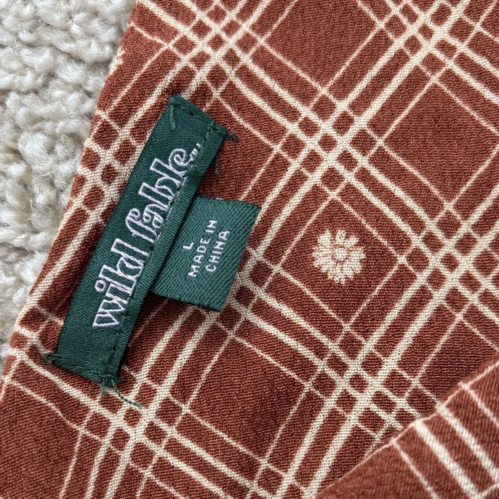 Wild Fable Brown Plaid Dress - Picture 2 of 3